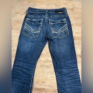 Buckle Men's Bootcut Jeans - Dark Blue